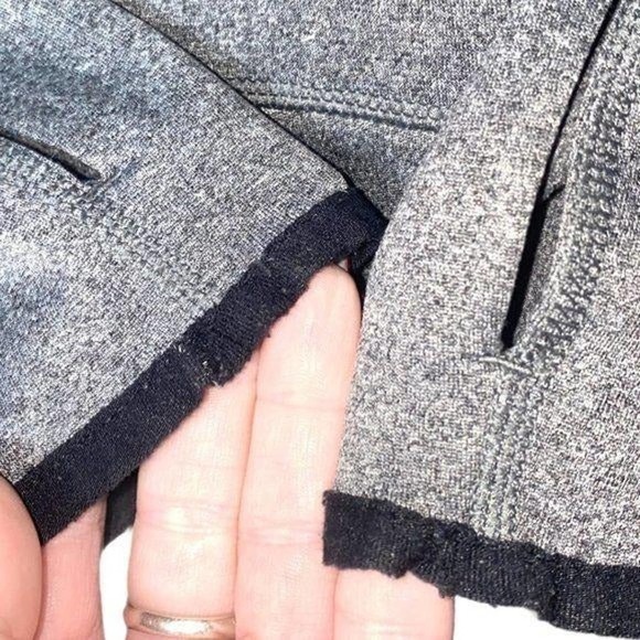 Nike Dri Fit Dark Gray w Orange Hoodie Sweatshirt - Picture 4 of 6